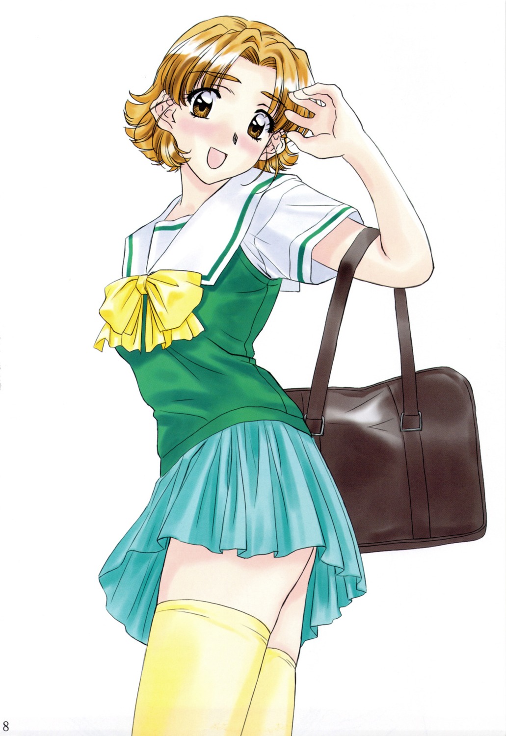 polorinken, seifuku, thighhighs