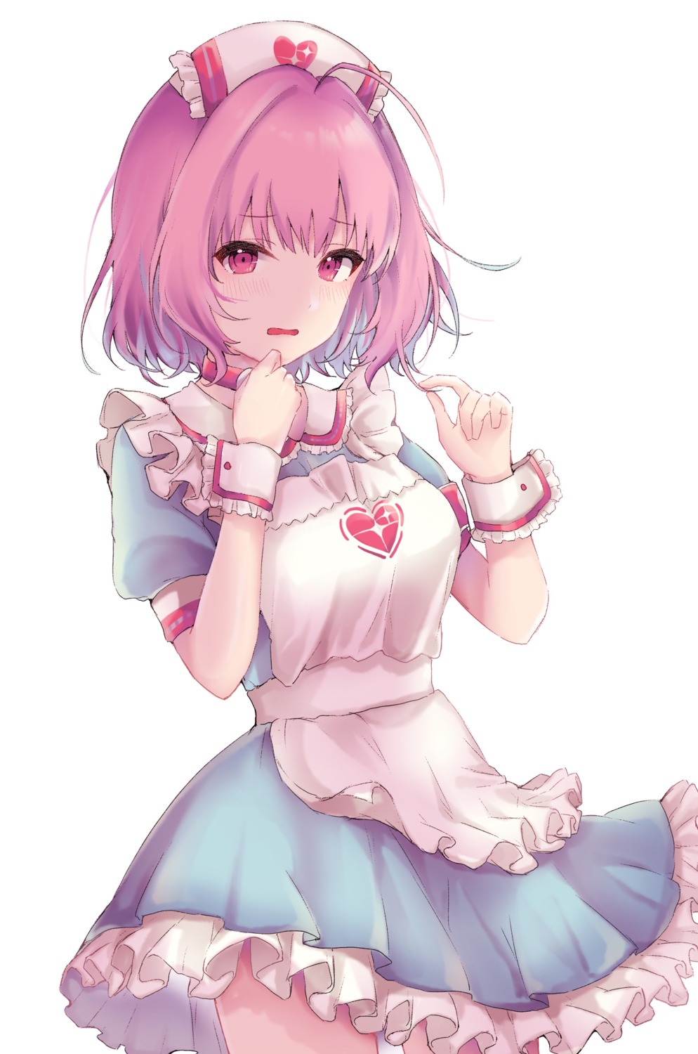 fusuma_(ramunezake), nurse, skirt_lift, the_idolm@ster, the_idolm@ster_cinderella_girls, yumemi_riamu