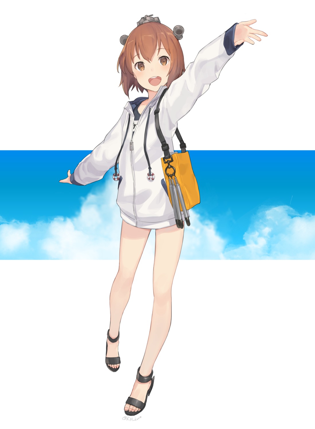 kantai_collection, km_yama, school_swimsuit, swimsuits, yukikaze_(kancolle)