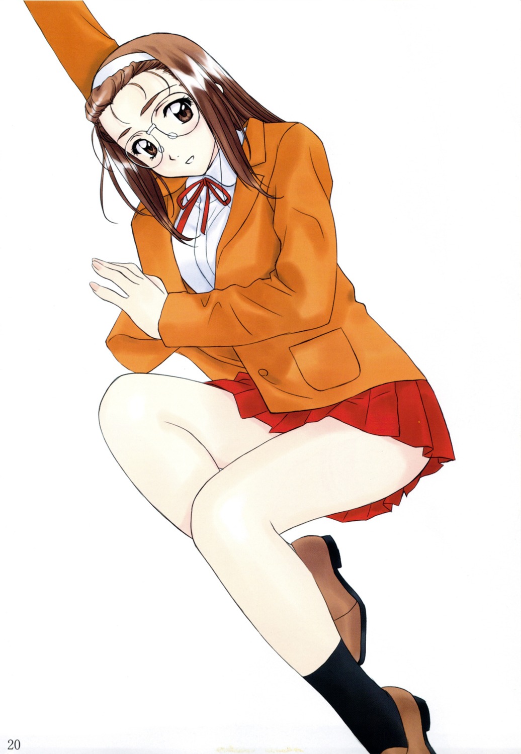 hosaka_miyuki, megane, polorinken, seifuku, sentimental_graffiti