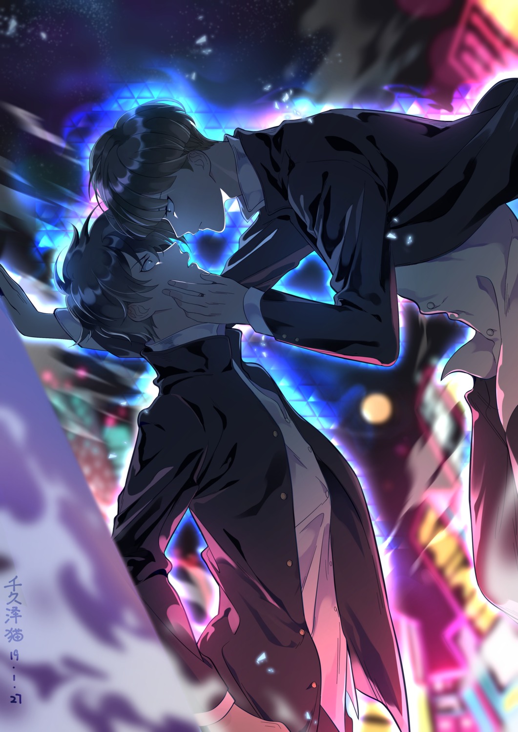 kageyama_ritsu, kageyama_shigeo, male, mob_psycho_100, tagme, yaoi