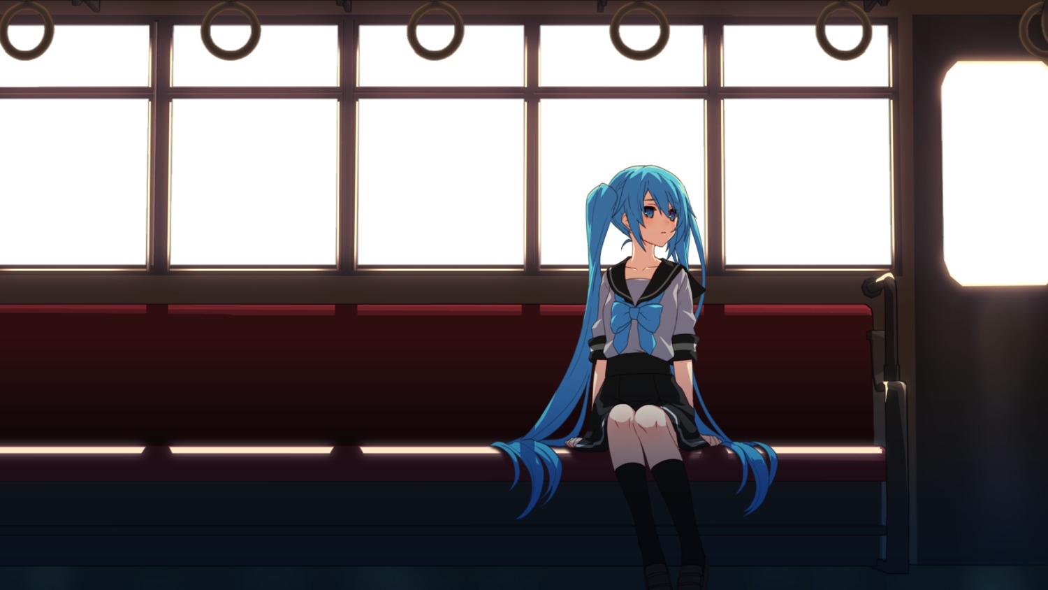 hatsune_miku, matsuda_toki, seifuku, vocaloid, wallpaper