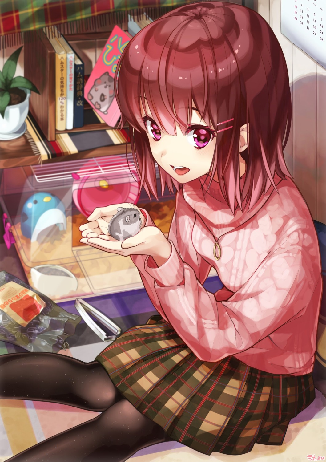 pantyhose, sweater, utayoi_(umakatare)