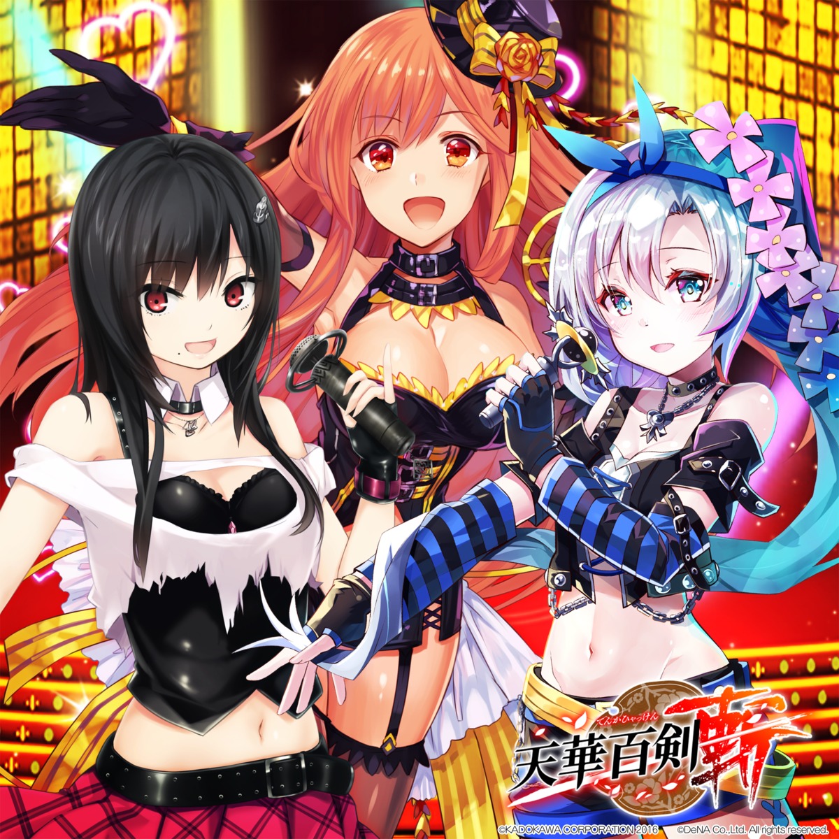 cleavage, coffee-kizoku, kousetsu_samonji_(tenka_hyakken), nonoya_nayori, sayo_samonji_(tenka_hyakken), sho_(runatic_moon), stockings, sword, tenka_hyakken, thighhighs, torn_clothes, yoshimoto_samonji