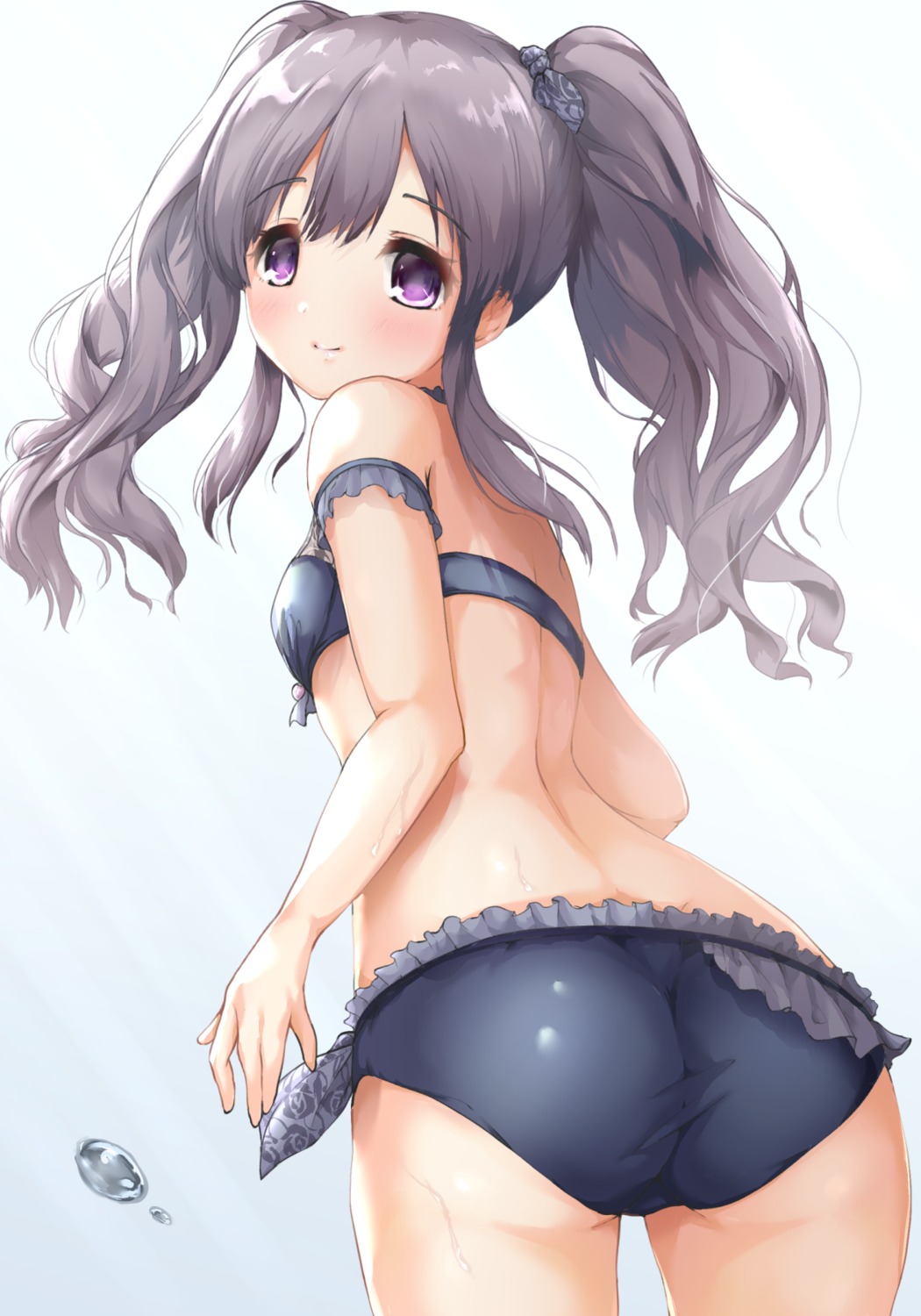 ass, bikini, kuroba_aki, swimsuits, the_idolm@ster, the_idolm@ster_shiny_colors, yuukoku_kiriko