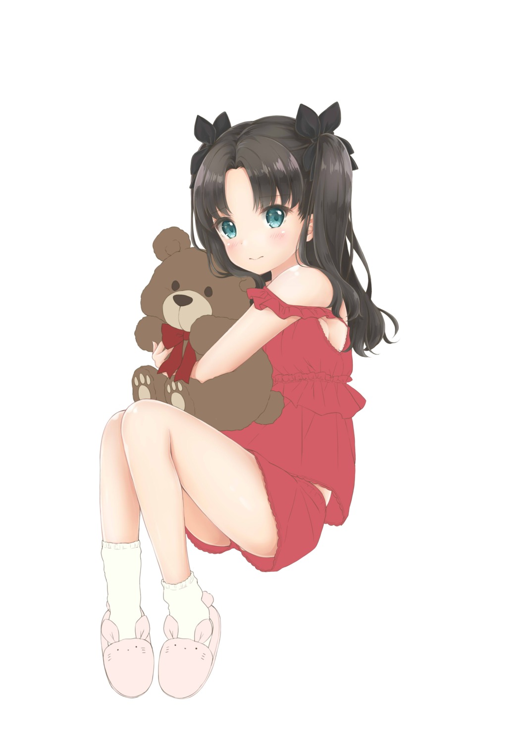 fate/stay_night, mikujin_(mikuzin24), pajama, toosaka_rin