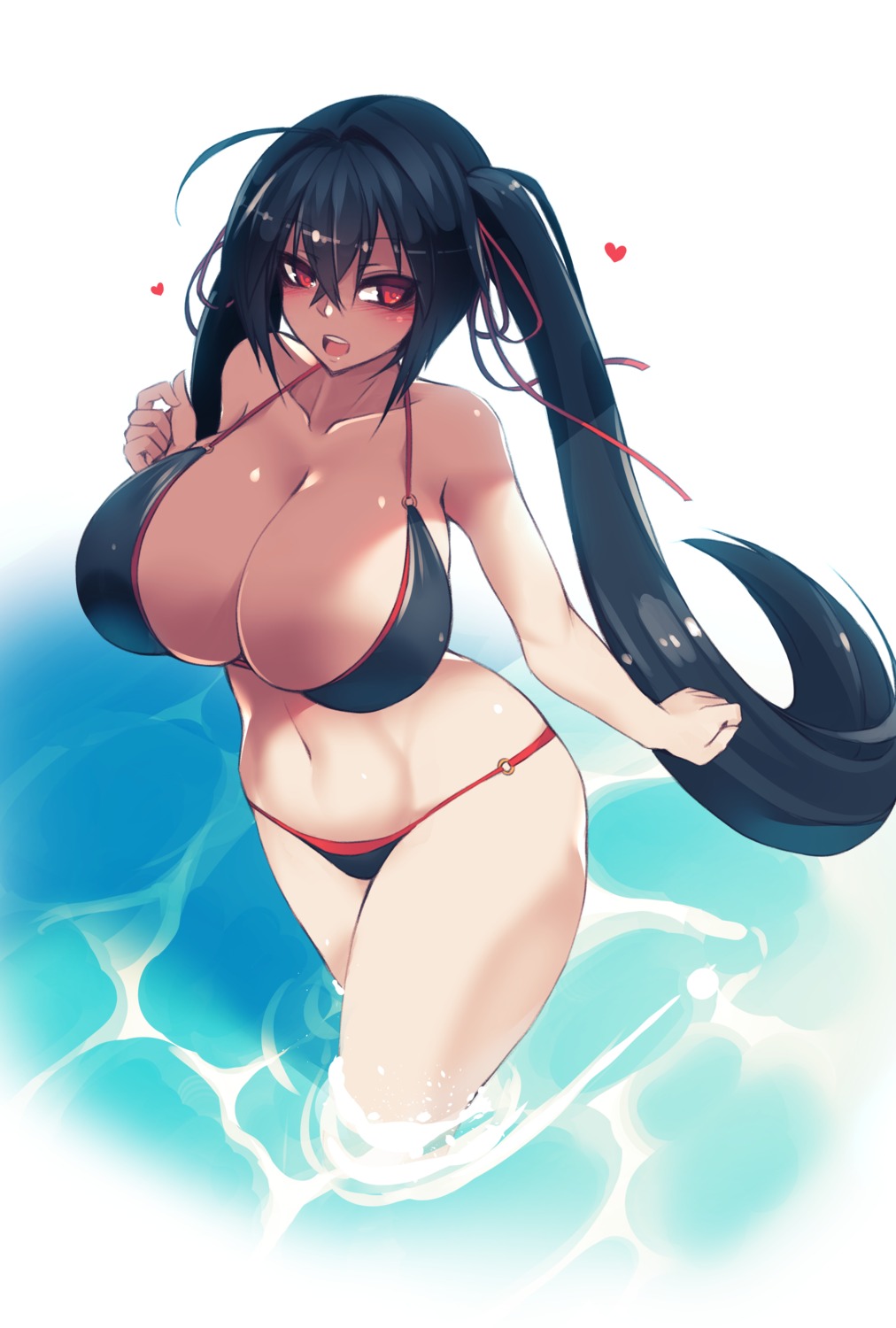 azur_lane, bikini, sub-res, swimsuits, taihou_(azur_lane), wet
