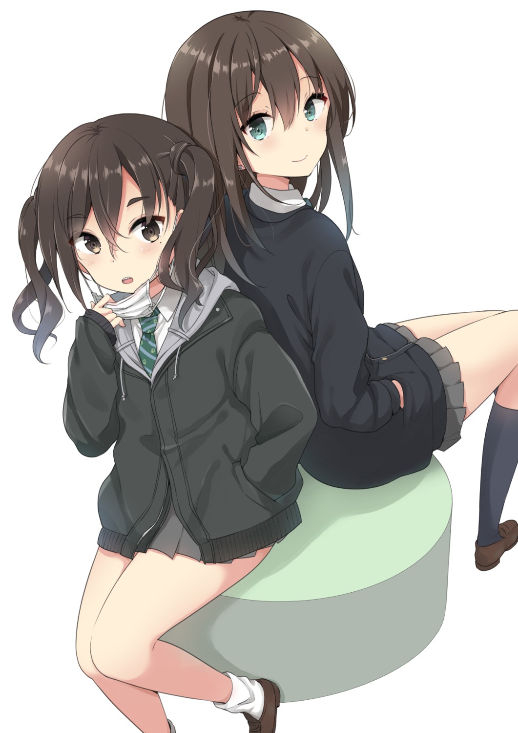 seifuku, shibuya_rin, sunazuka_akira, sweater, the_idolm@ster, the_idolm@ster_cinderella_girls, yoshikita_popuri