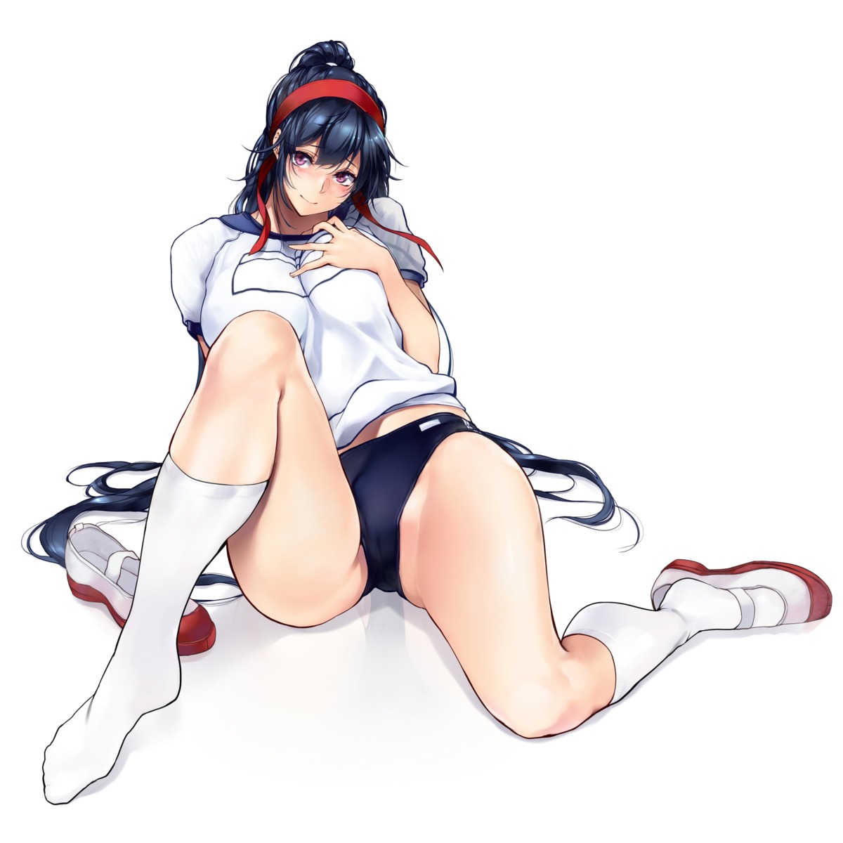 breast_hold, buruma, gym_uniform, warabino_matsuri