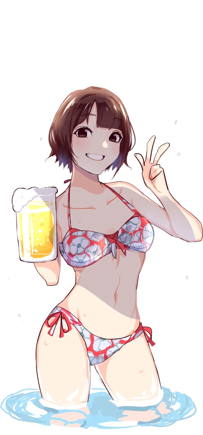 bikini, cleavage, hanazawa_kana, saltcoh, swimsuits, wet
