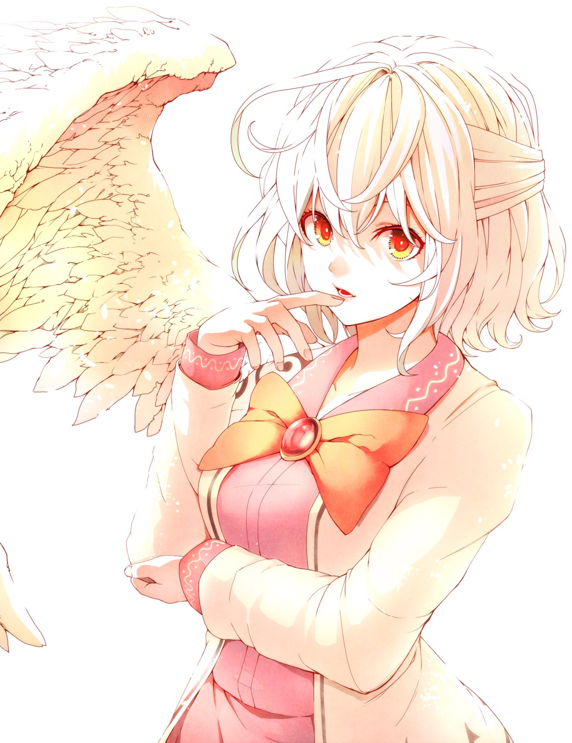 breast_hold, kishin_sagume, mikoma_sanagi, touhou, wings