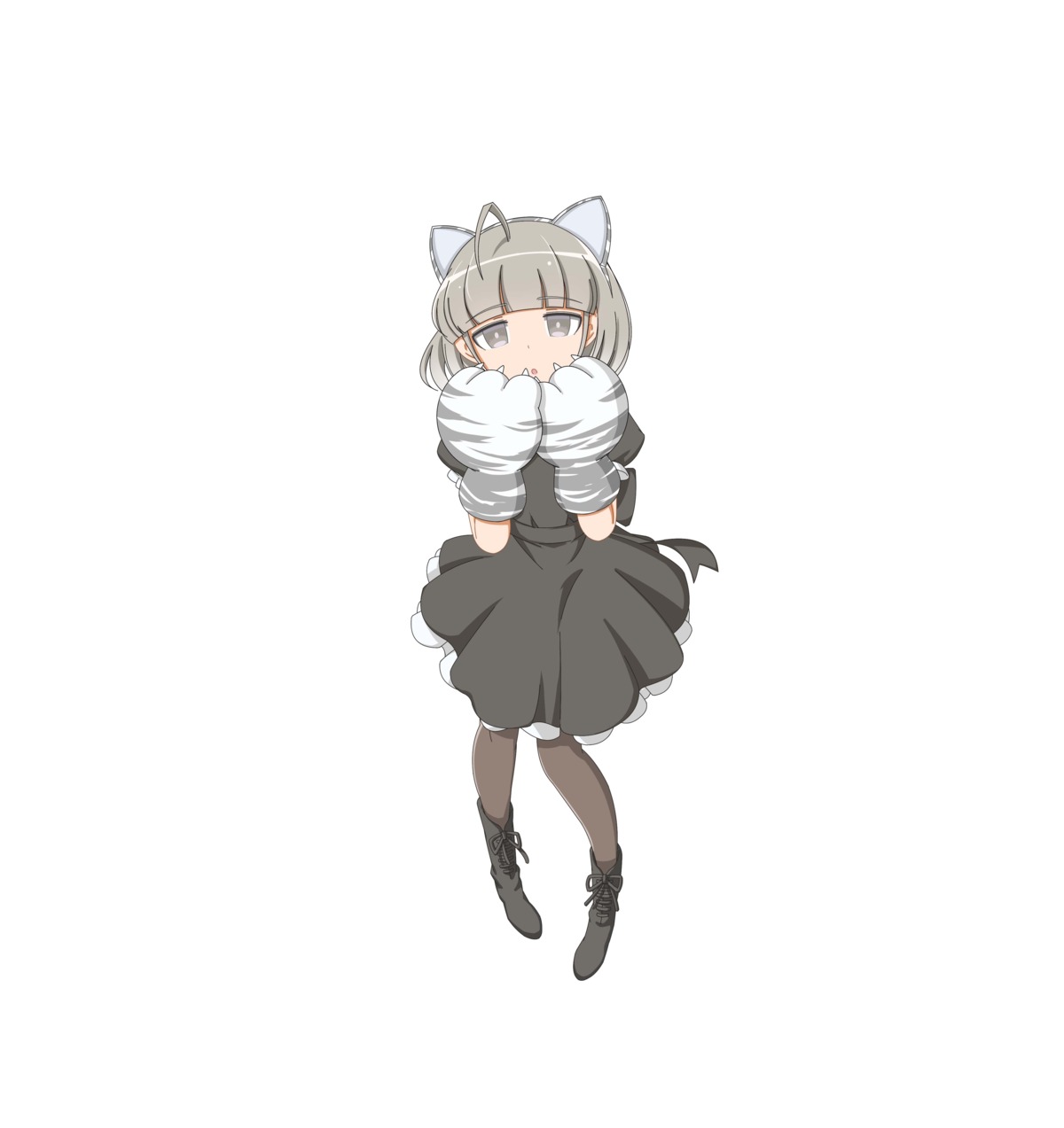 animal_ears, baton=relay, dress, seto_hinano, tagme