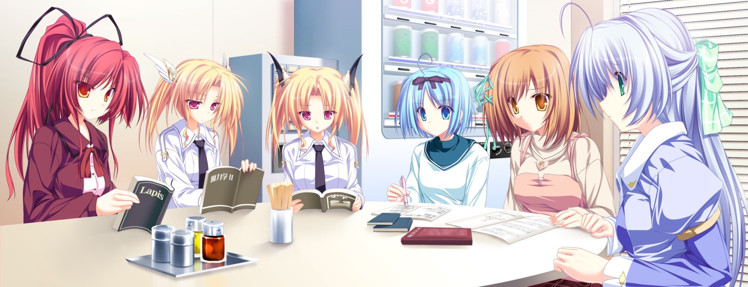 alicia_infans, amagase_koyuki, kujou_yuuka, magus_tale, nina_geminis, rena_geminis, seera_finis_victoria, tenmaso