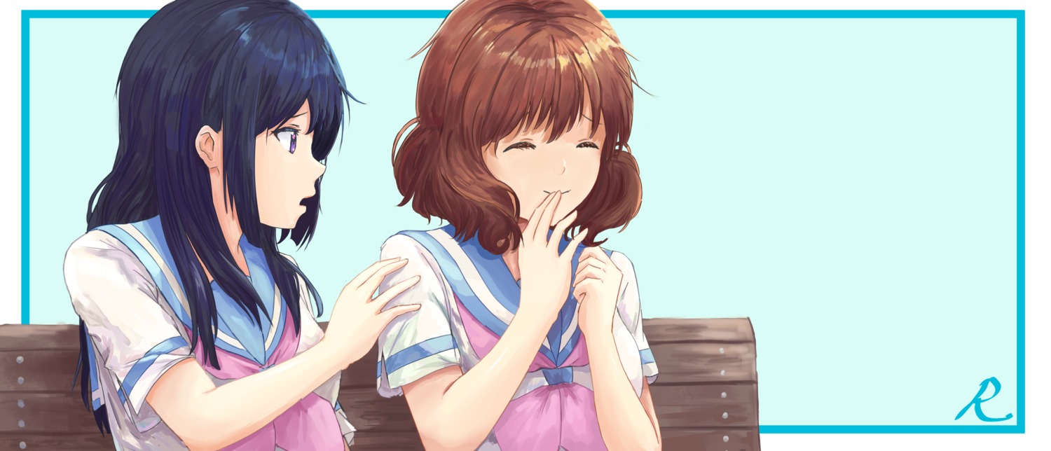 hibike!_euphonium, kousaka_reina, oumae_kumiko, raiiniichts, seifuku