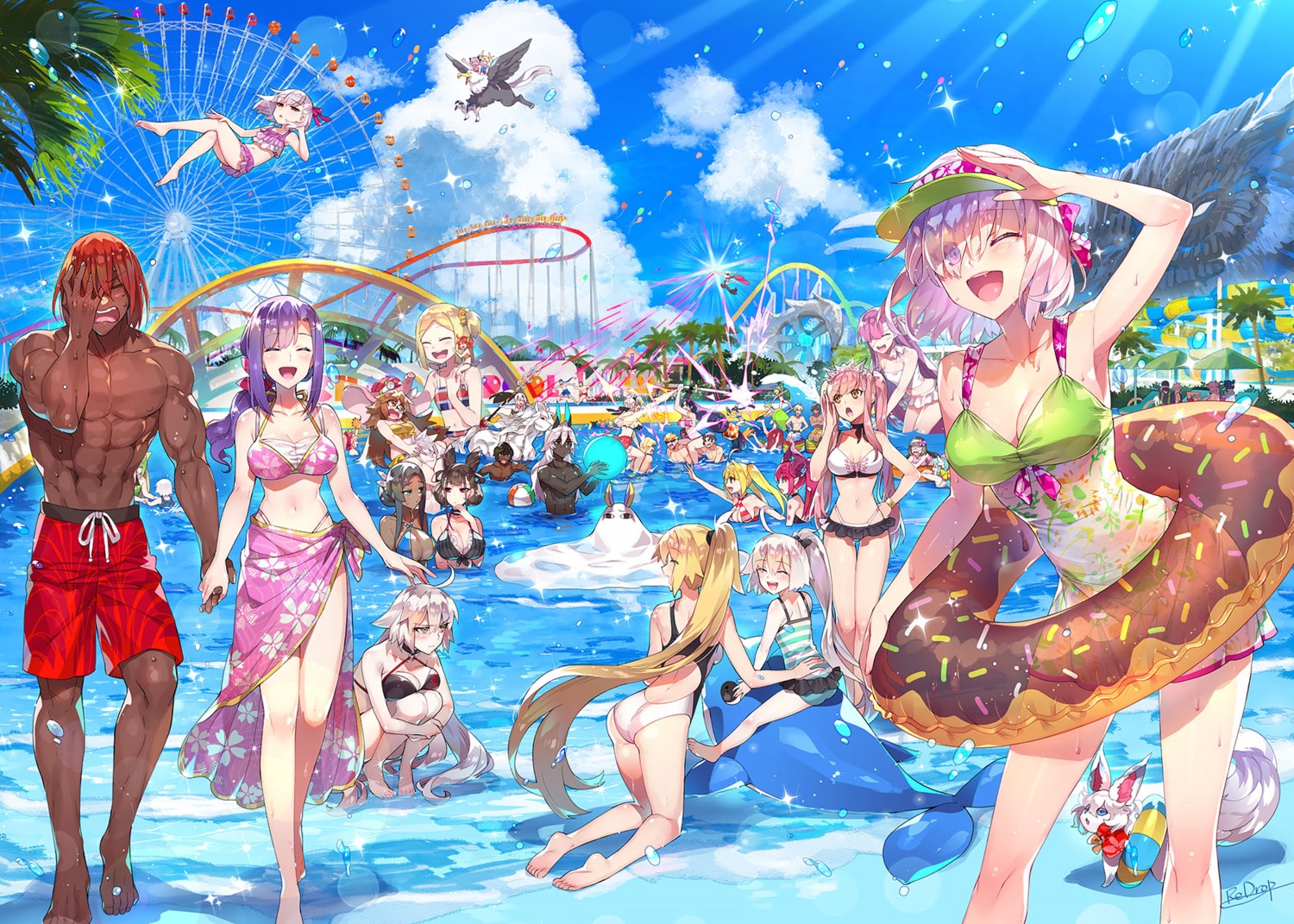 achilles_(fate), arjuna_(fate), artoria_pendragon_(fate), asclepius_(fate/grand_order), ashwatthaman_(fate/grand_order), ass, astolfo_(fate), atalanta_(fate), bikini, bradamante_(fate), cath_palug_(fate), charles-henri_sanson_(fate), chevalier_d'eon_(fate/grand_order), cleavage, cu_chulainn_(fate), elizabeth_bathory, fate/grand_order, florence_nightingale_(fate), fujimaru_ritsuka_(female), gawain_(fate), gilgamesh_(fate), hijikata_toshizou_(fate), horns, jack_the_ripper, james_moriarty_(fate), jeanne_d'arc, jeanne_d'arc_(fate), jeanne_d'arc_alter_(fate), jeanne_d'arc_alter_santa_lily, kama_(fate), karna_(fate), kingprotea, kitsune, kiyohime_(fate), lancer_(fate/prototype), mash_kyrielight, matou_sakura, medb_(fate), minamoto_no_raikou_(fate), mordred_(fate), murasaki_shikibu_(fate), nagao_kagetora_(fate), nero_claudius_(fate), nitocris_(fate), ortlinde_(fate/grand_order), osakabehime_(fate), ozymandias_(fate/grand_order), parvati_(fate), paul_bunyan_(fate), redrop, sakata_kintoki_(fate), scathach_(fate), scheherazade_(fate/grand_order), sigurd_(fate/grand_order), swimsuits, tamamo_cat, thrud_(fate/grand_order), ushiwakamaru_(fate), valkyrie_(fate/grand_order), von_hohenheim_paracelsus_(fate/grand_order), wet