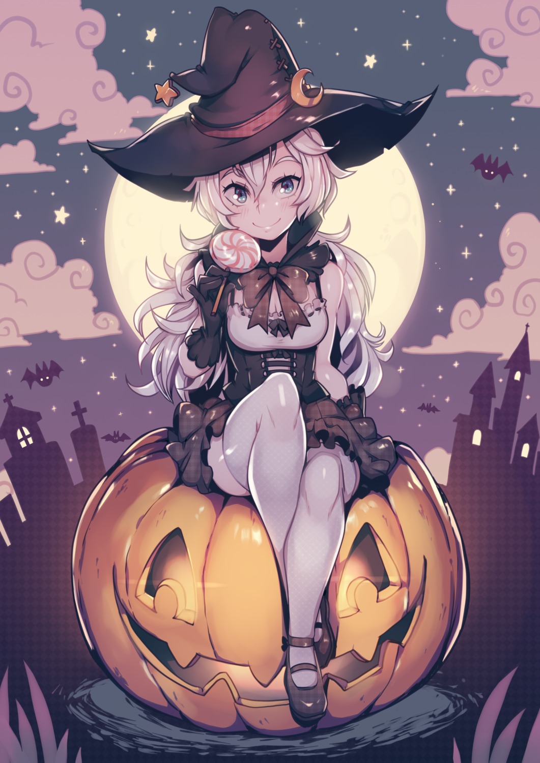 cleavage, halloween, parororo, thighhighs, witch