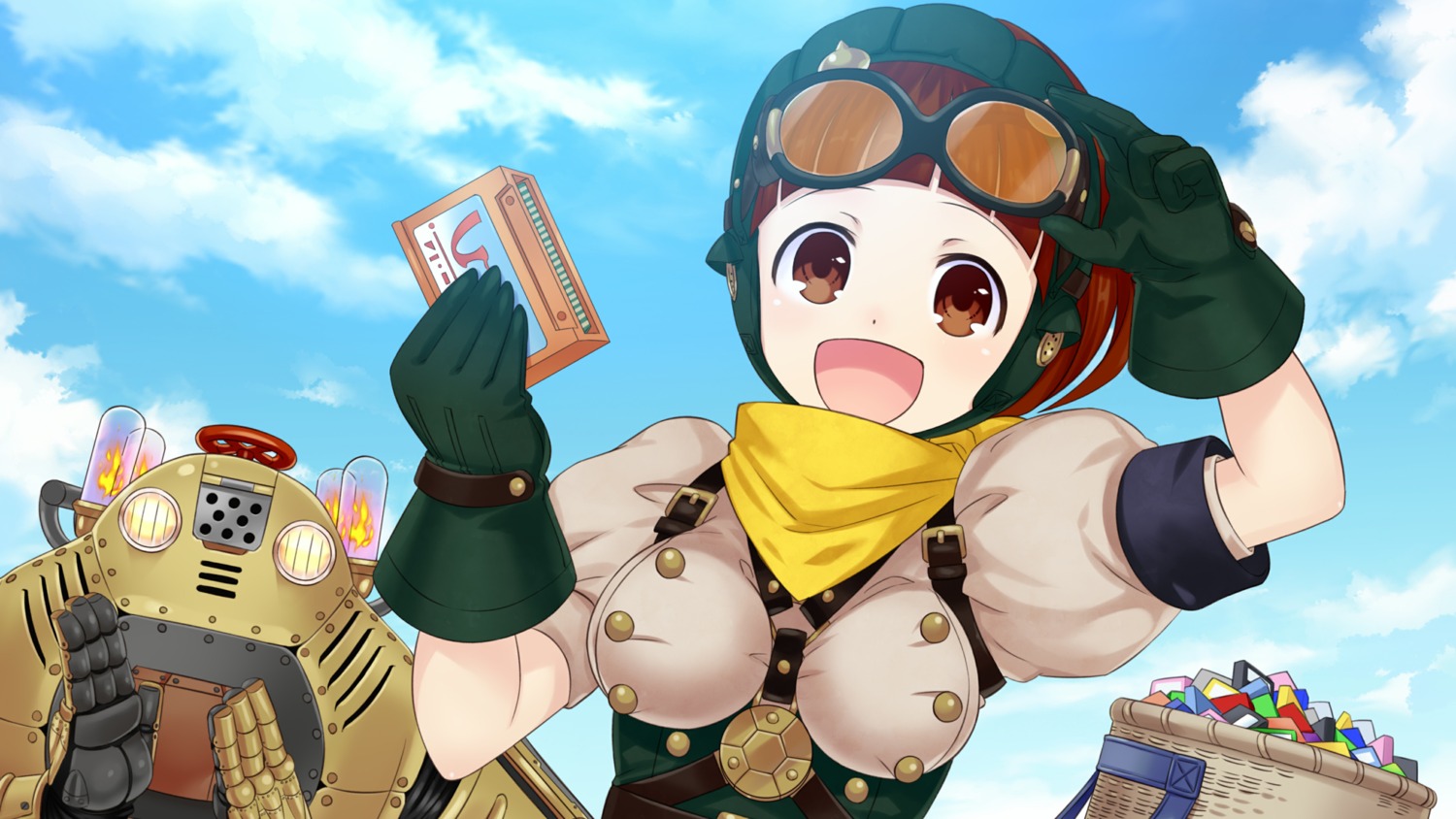 choujigen_game_neptune, game_cg, izuda_surara, mecha, tsunako, yuusha_neptune_sekai_yo_uchuu_yo_katsumoku_seyo!!_ultimate_rpg_sengen!!