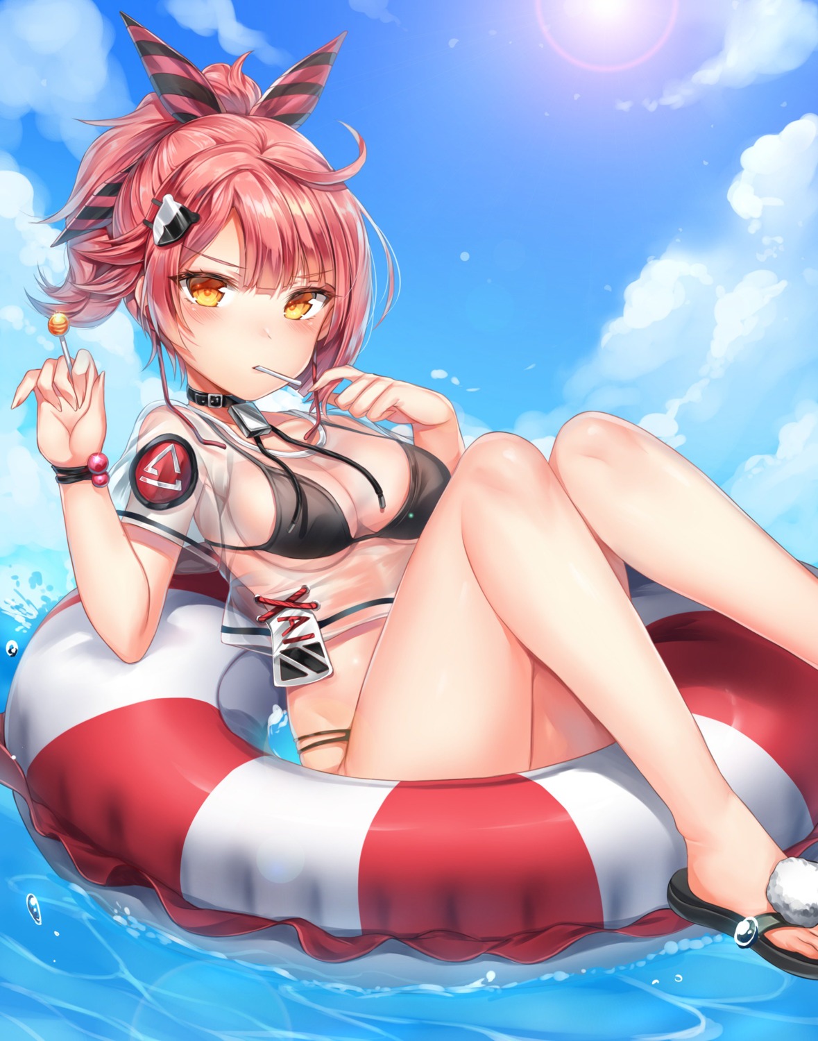bikini, cleavage, girls_frontline, mp7_(girls_frontline), see_through, swimsuits, zerocat