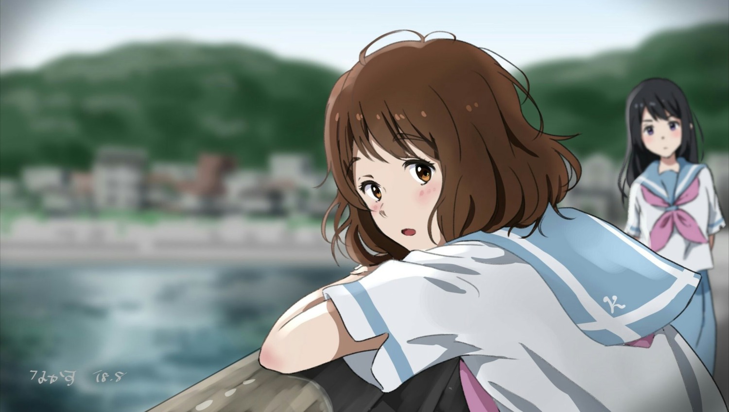 hibike!_euphonium, kousaka_reina, liz_to_aoi_tori, oumae_kumiko, seifuku, tree_bowbow