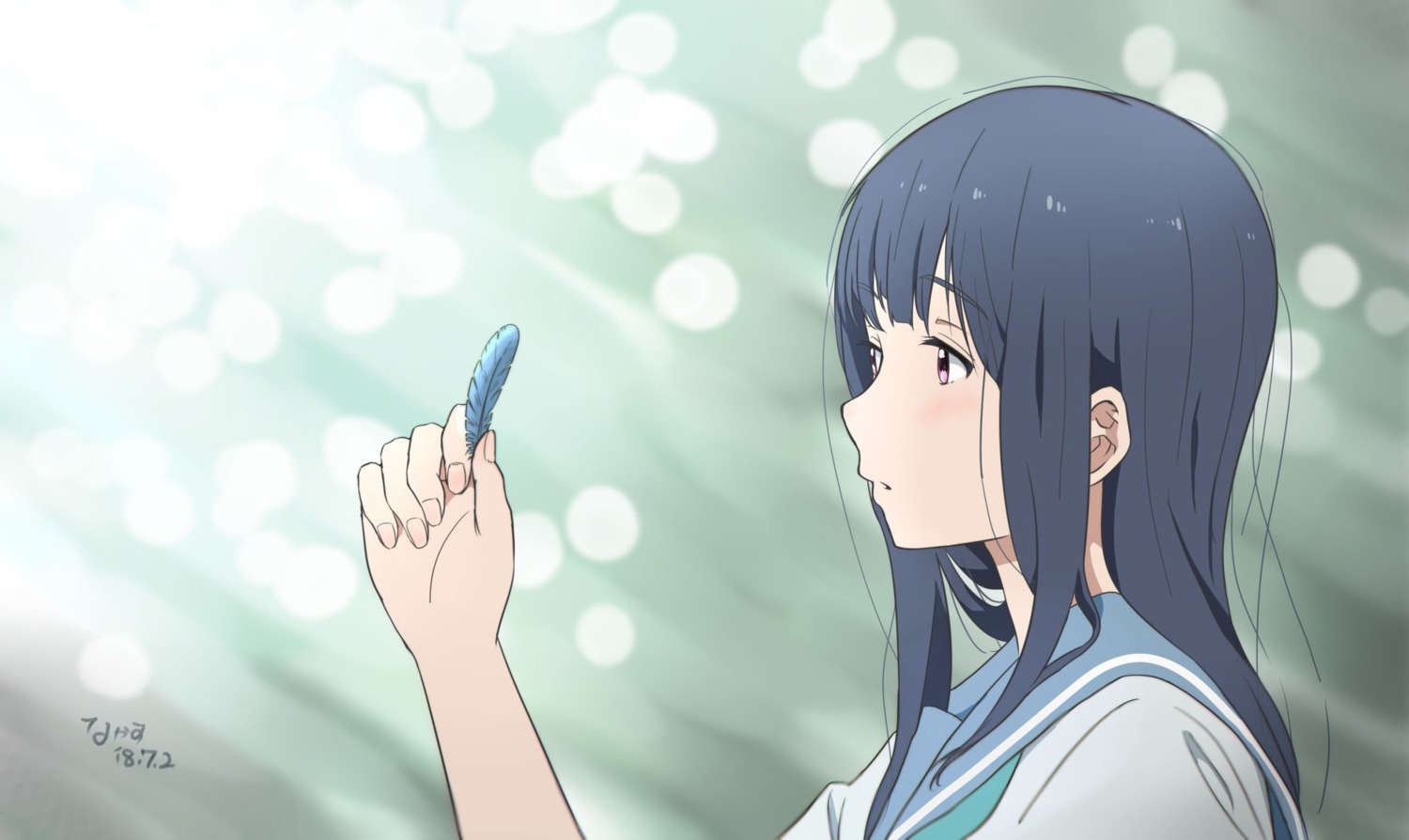 hibike!_euphonium, liz_to_aoi_tori, seifuku, tree_bowbow, yoroizuka_mizore