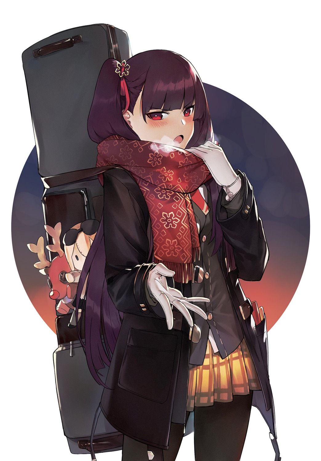 chibi, girls_frontline, pantyhose, wa2000_(girls_frontline), xiaozilongjiang