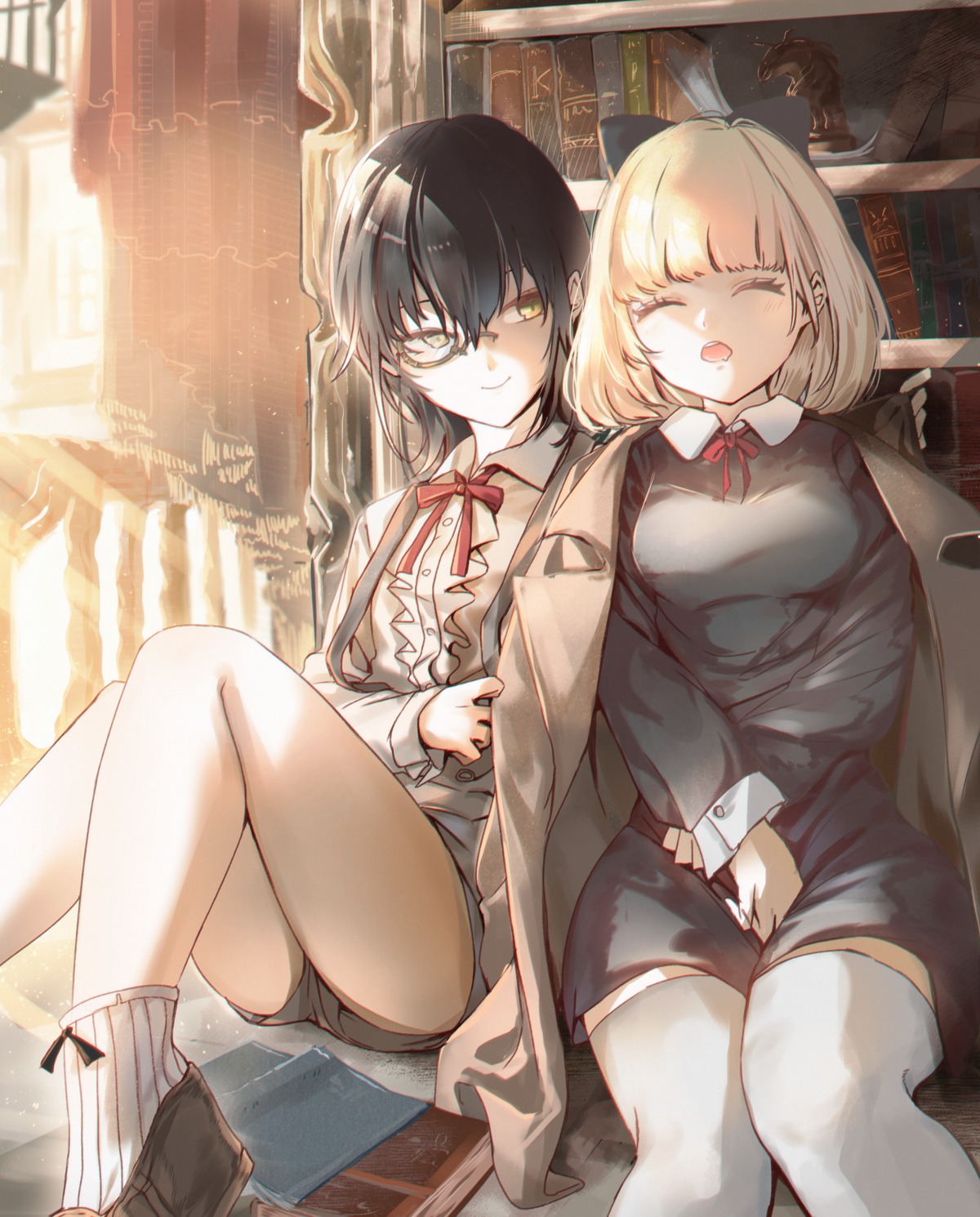 komiyama_kotomi, magata_ryou, megane, naruse_yuu, thighhighs, watashi_ga_motenai_no_wa_dou_kangaetemo_omaera_ga_warui!