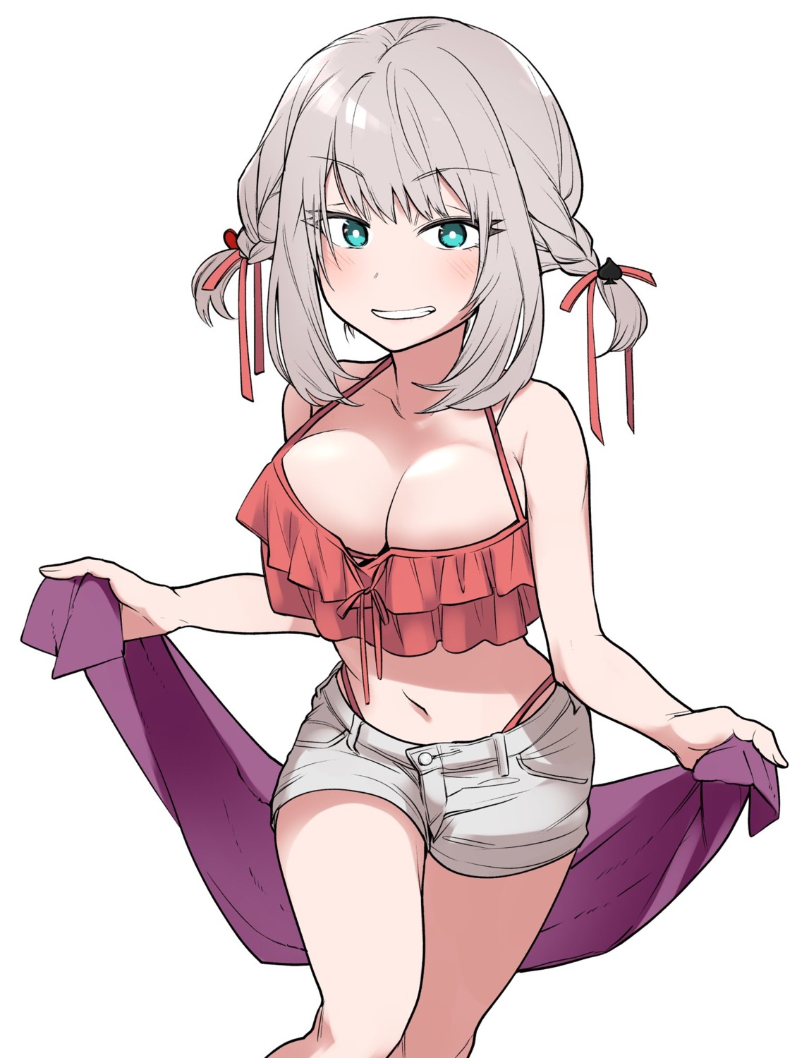 azu401, bikini, cleavage, swimsuits, tejina_senpai, tejina_senpai_(character)