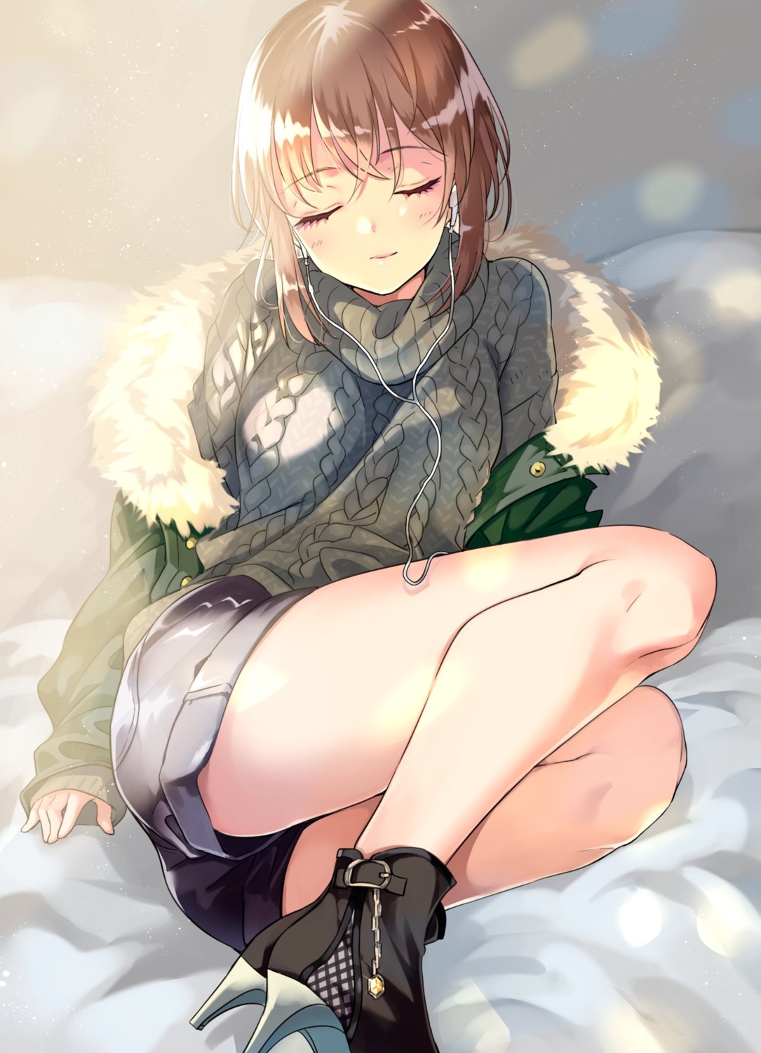 heels, matsuzaki_miyuki, sweater