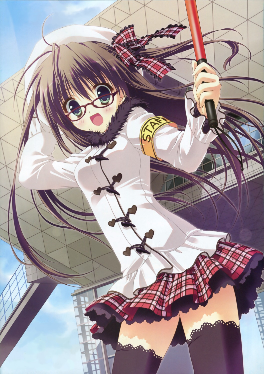 comiket, megane, ryohka, thighhighs