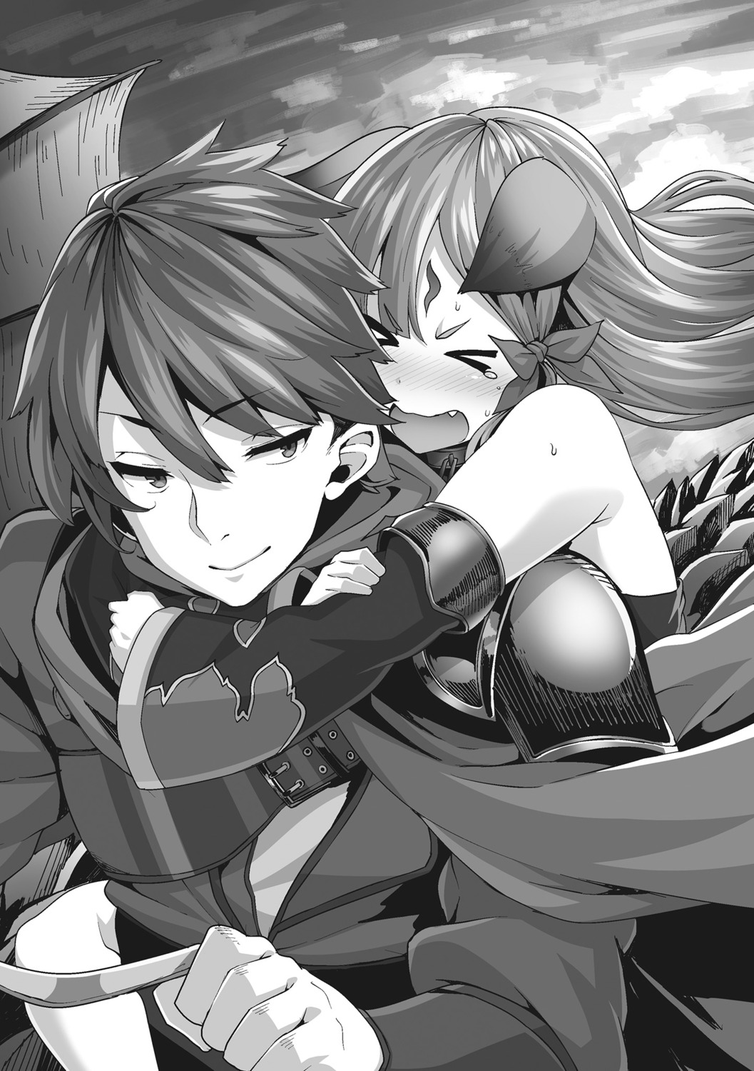 guren_(kaiyari), kaifuku_jutsushi_no_yarinaoshi_sokushi_mahou_to_skill_copy_no_chouetsu_heal, keyaru, monochrome, shiokonbu