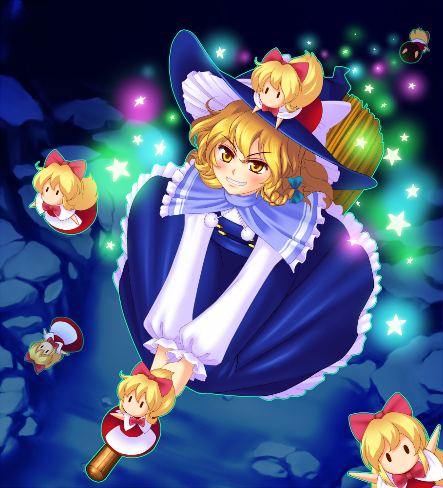 hanazuka_ryouji, kirisame_marisa, touhou, witch