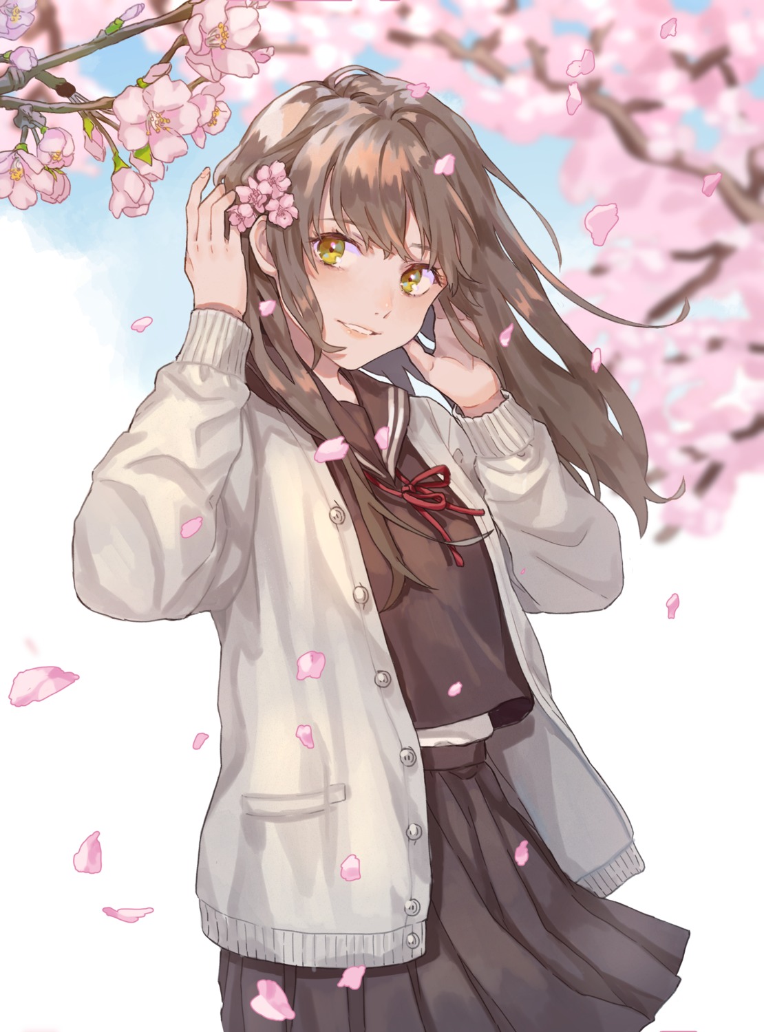 saino, seifuku, sweater