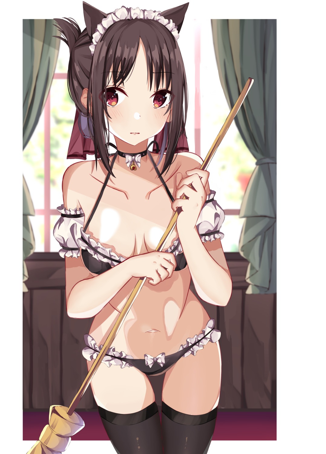 animal_ears, bikini, kaguya-sama_wa_kokurasetai_~tensai-tachi_no_renai_zunousen~, maid, nekomimi, norazura, shinomiya_kaguya, swimsuits