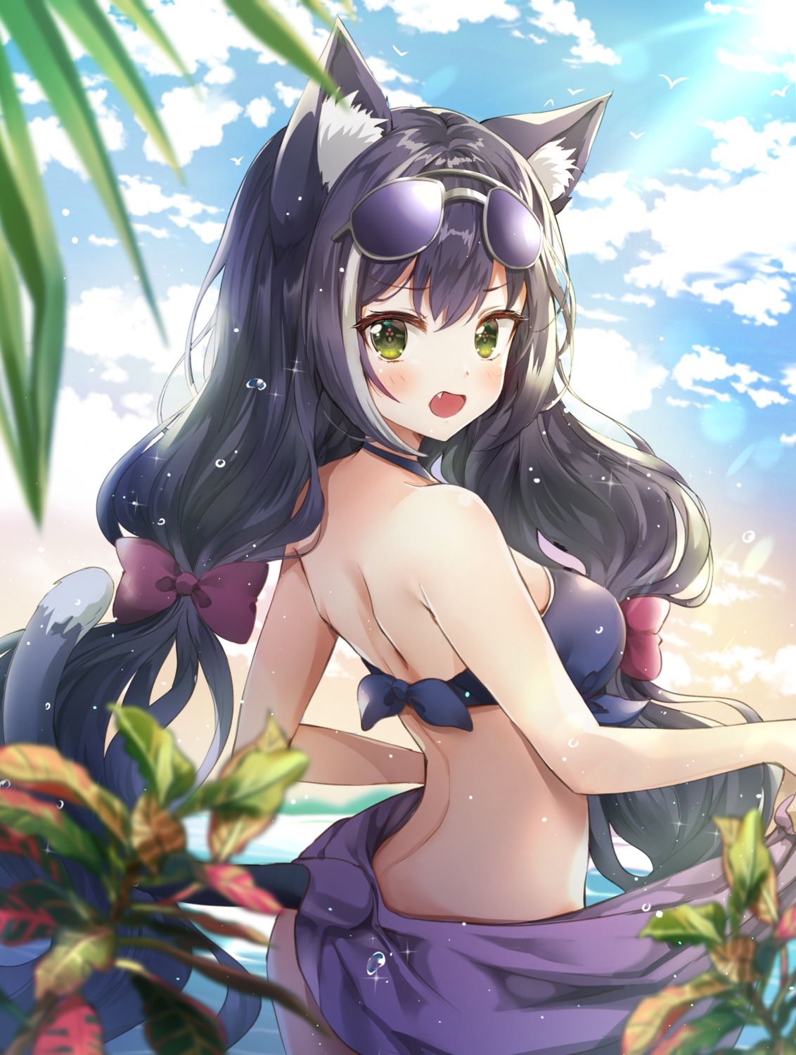 animal_ears, artist_revision, ass, bikini, karyl_(princess_connect), megane, melings_(aot2846), princess_connect!, princess_connect!_re:dive, swimsuits