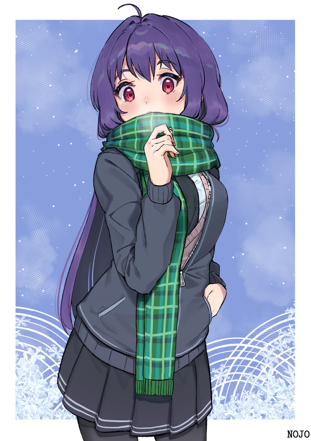 nojo, pantyhose, seifuku, sweater