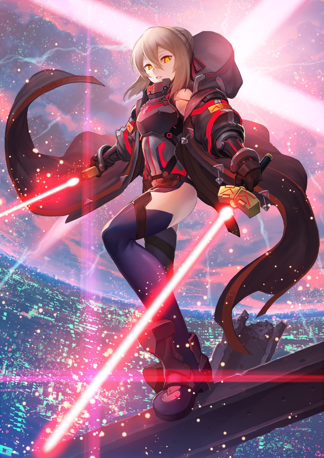 armor, fate/grand_order, heroine_x_alter, nakamura_eight, sword, thighhighs