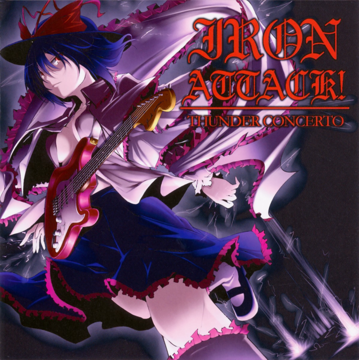 disc_cover, nagae_iku, no_bra, open_shirt, rondo, touhou
