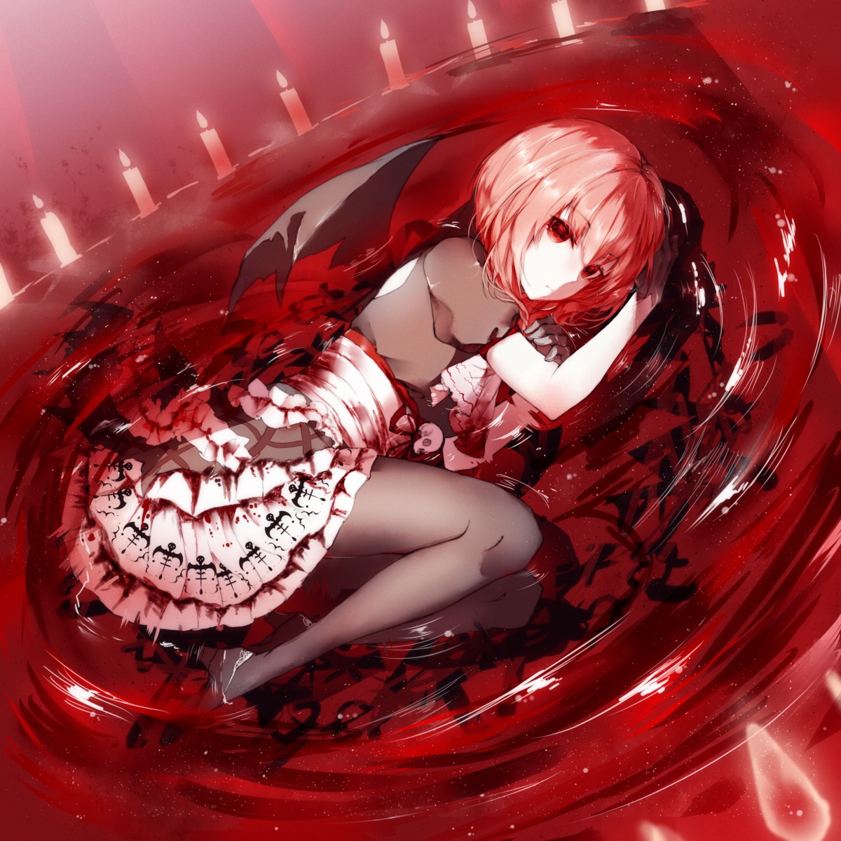 blood, heels, pantyhose, wet, windworker, wings