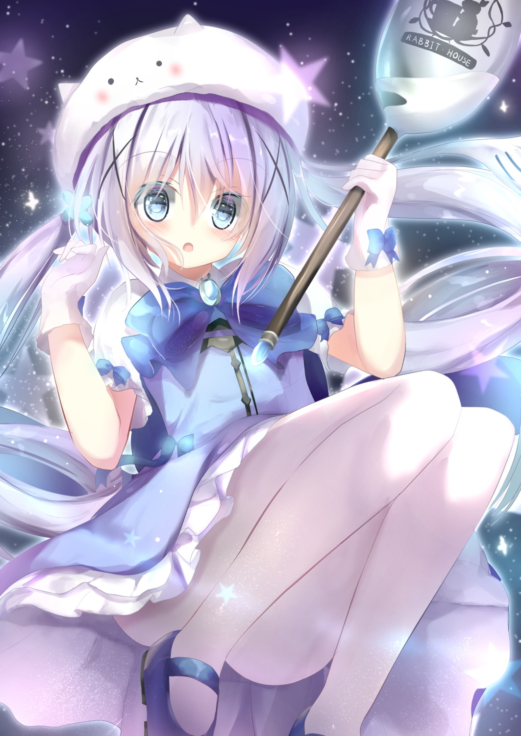 dress, gochuumon_wa_usagi_desu_ka?, kafuu_chino, pantyhose, tippy_(gochiusa), yonjyuugo