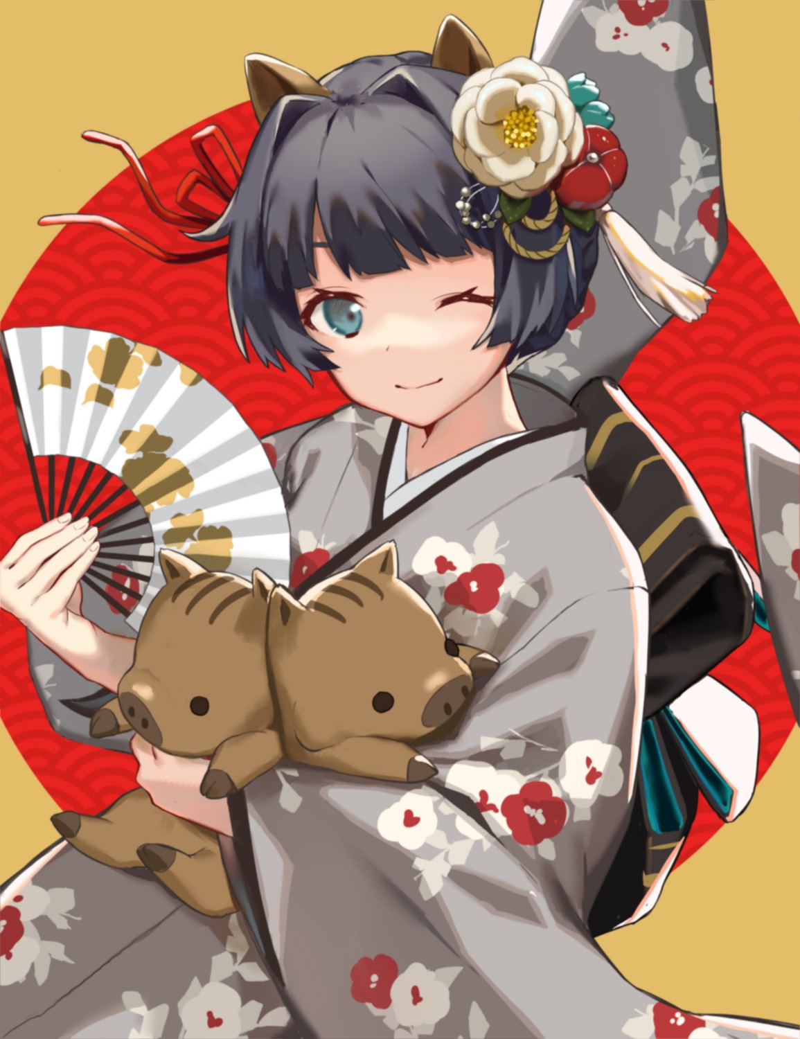 animal_ears, kimono, tadaomi_(amomom)