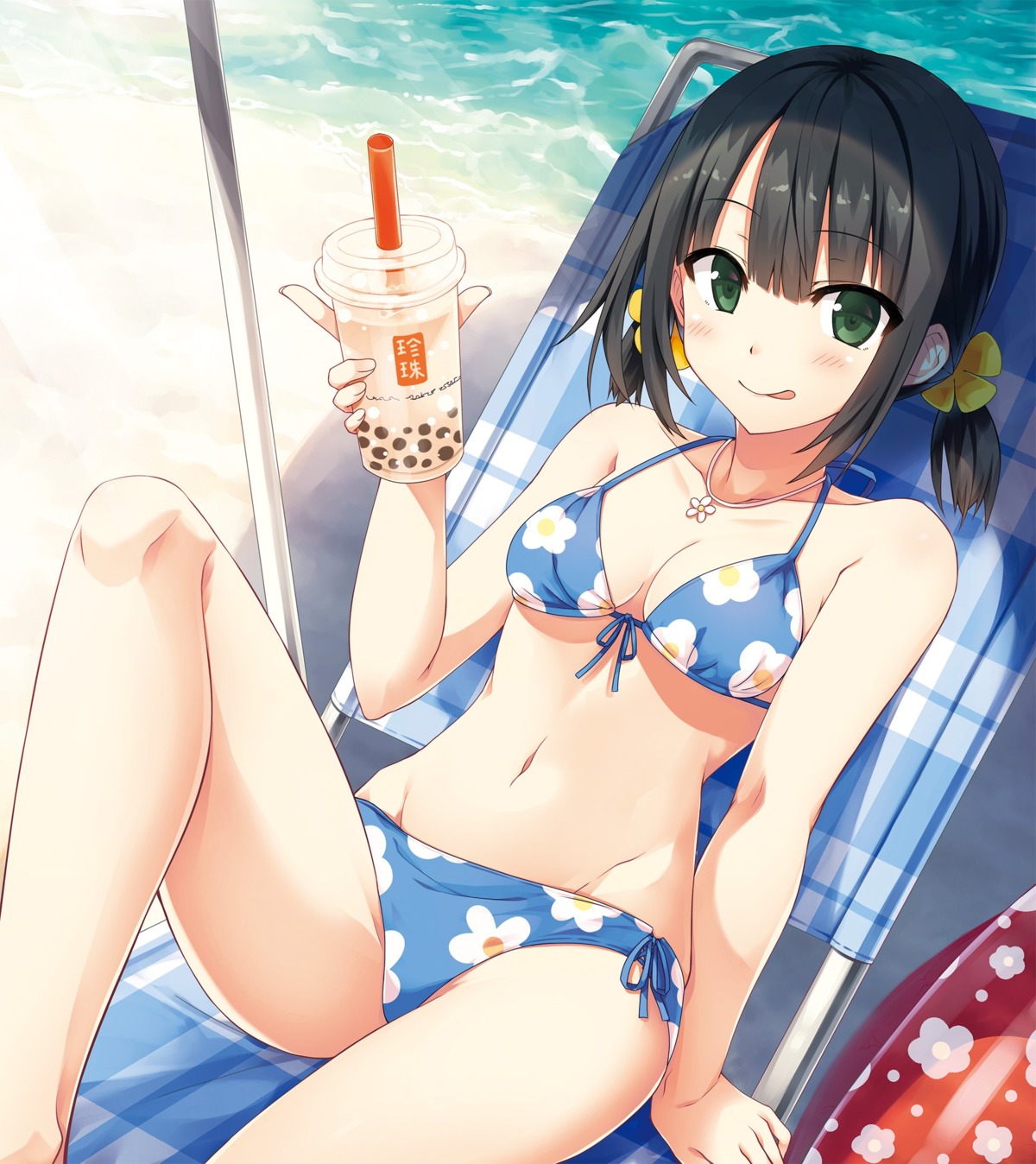 arishima_alice, bikini, cleavage, cura, lose, monobeno, swimsuits