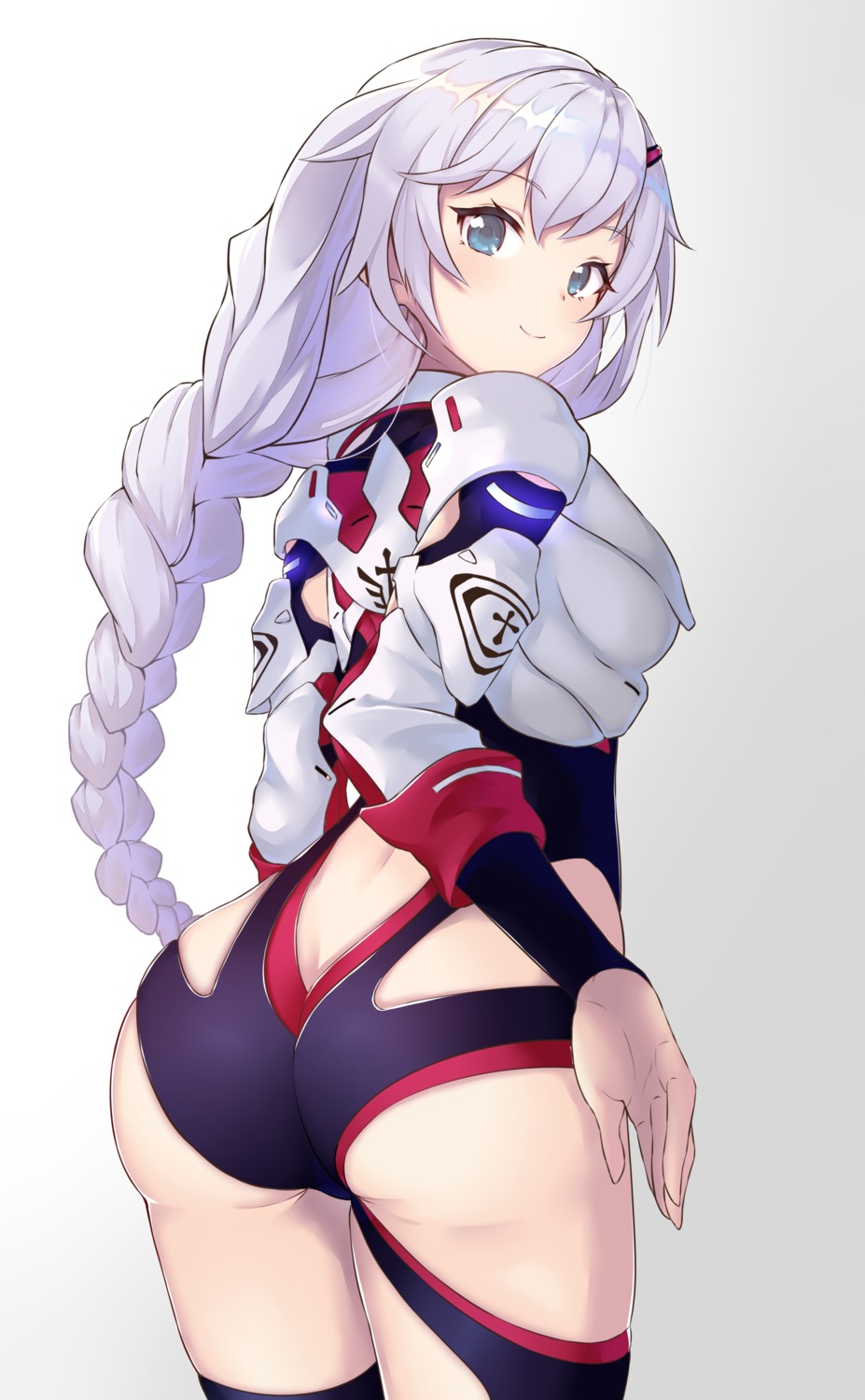 armor, ass, benghuai_xueyuan, honkai_impact, kallen_kaslana, leotard, ponta_(velmar)