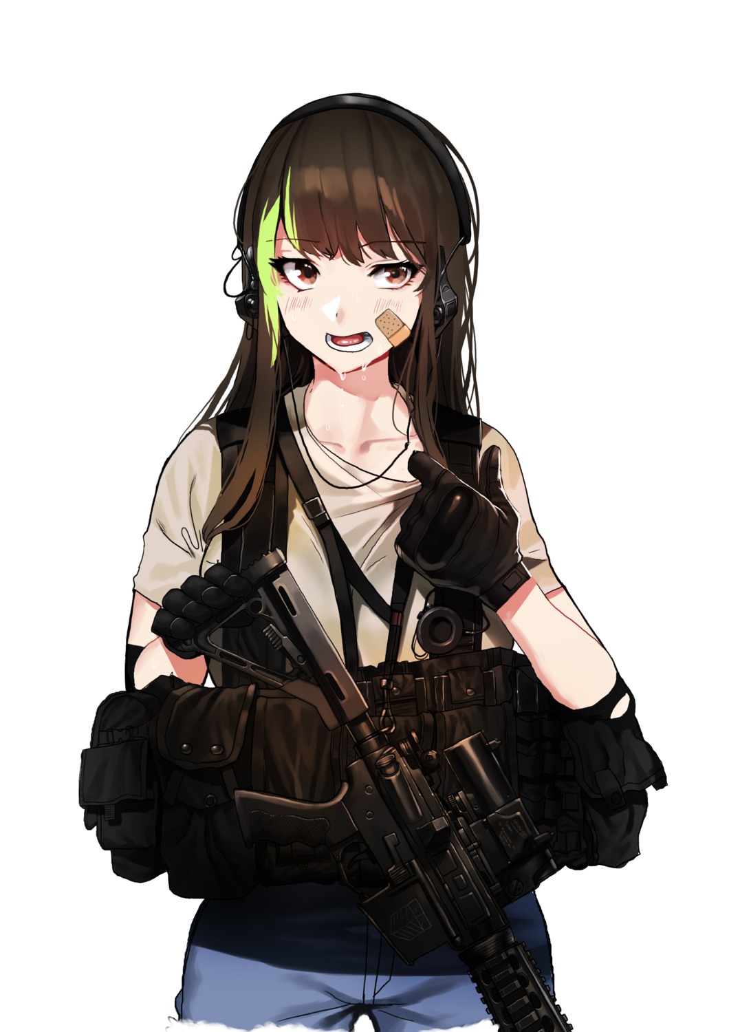 girls_frontline, gun, ihobus, m4a1_(girls_frontline), weapon