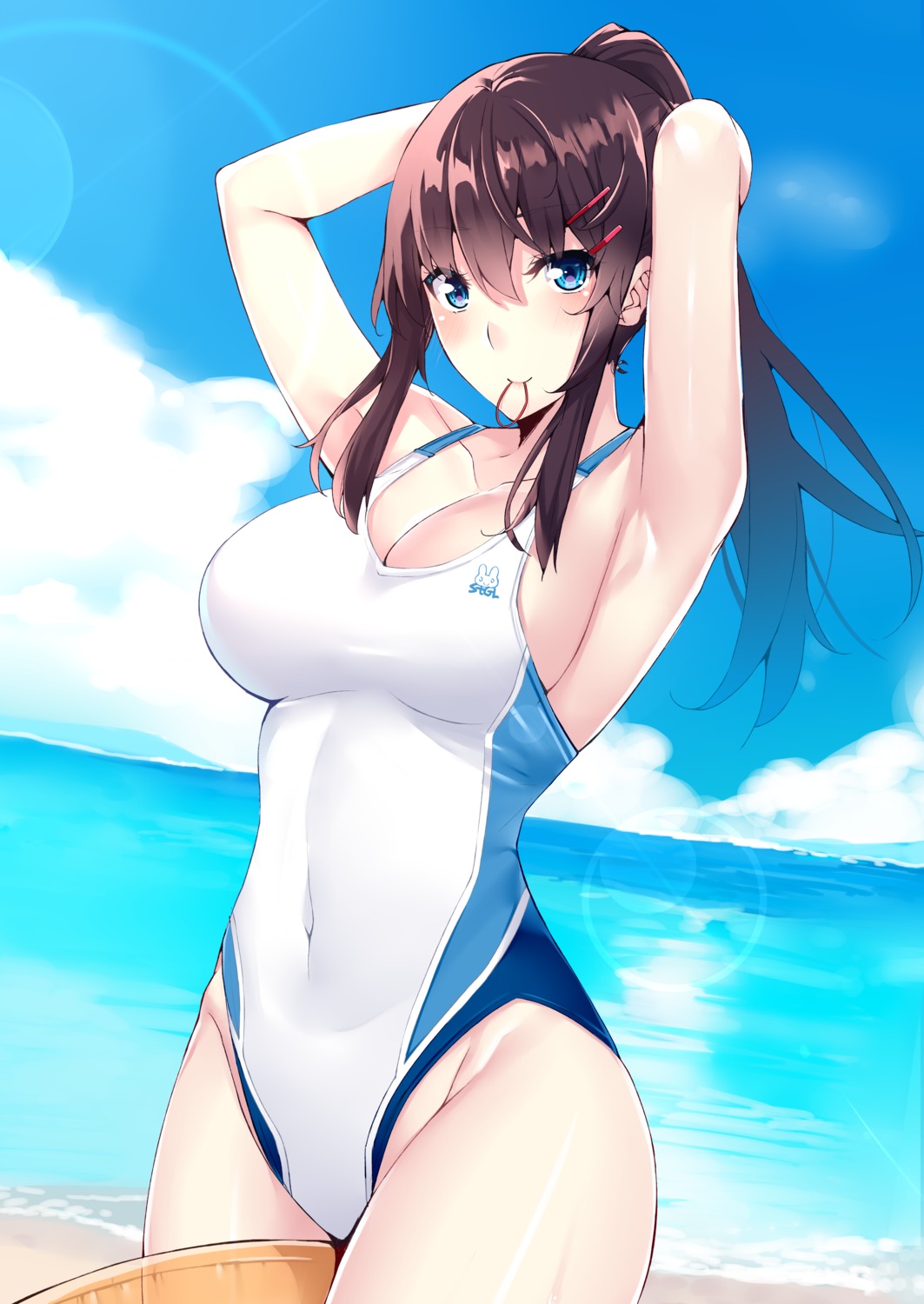 cleavage, kaeru_no_ashi, swimsuits