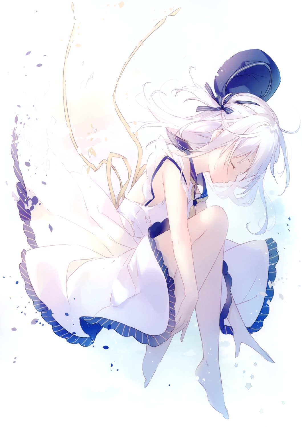 dress, emori_miku_project, ezuki_luna, haru_mochi, mochizuki_shiina, skirt_lift