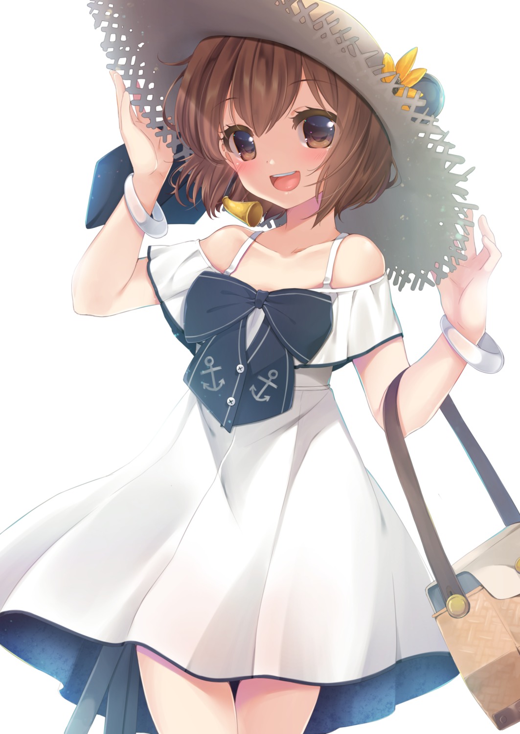 dress, kantai_collection, petit_alice, summer_dress, yukikaze_(kancolle)