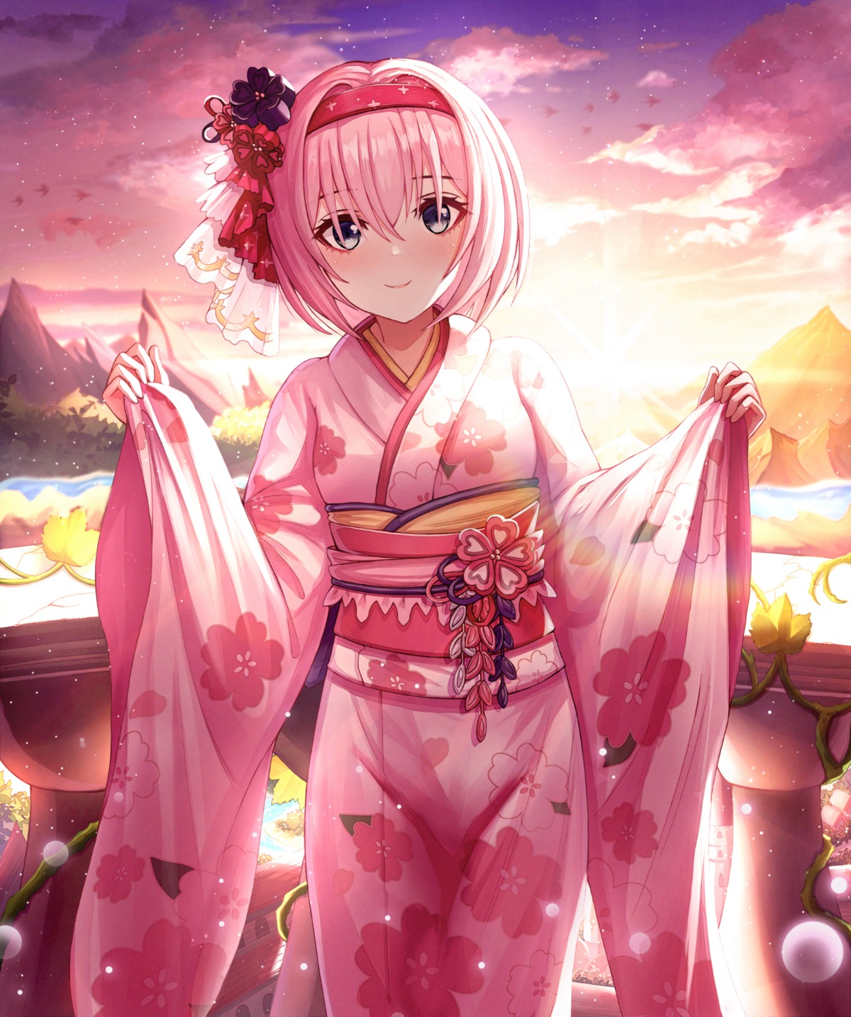 kimono, kusano_yui, necoring862, princess_connect!, princess_connect!_re:dive