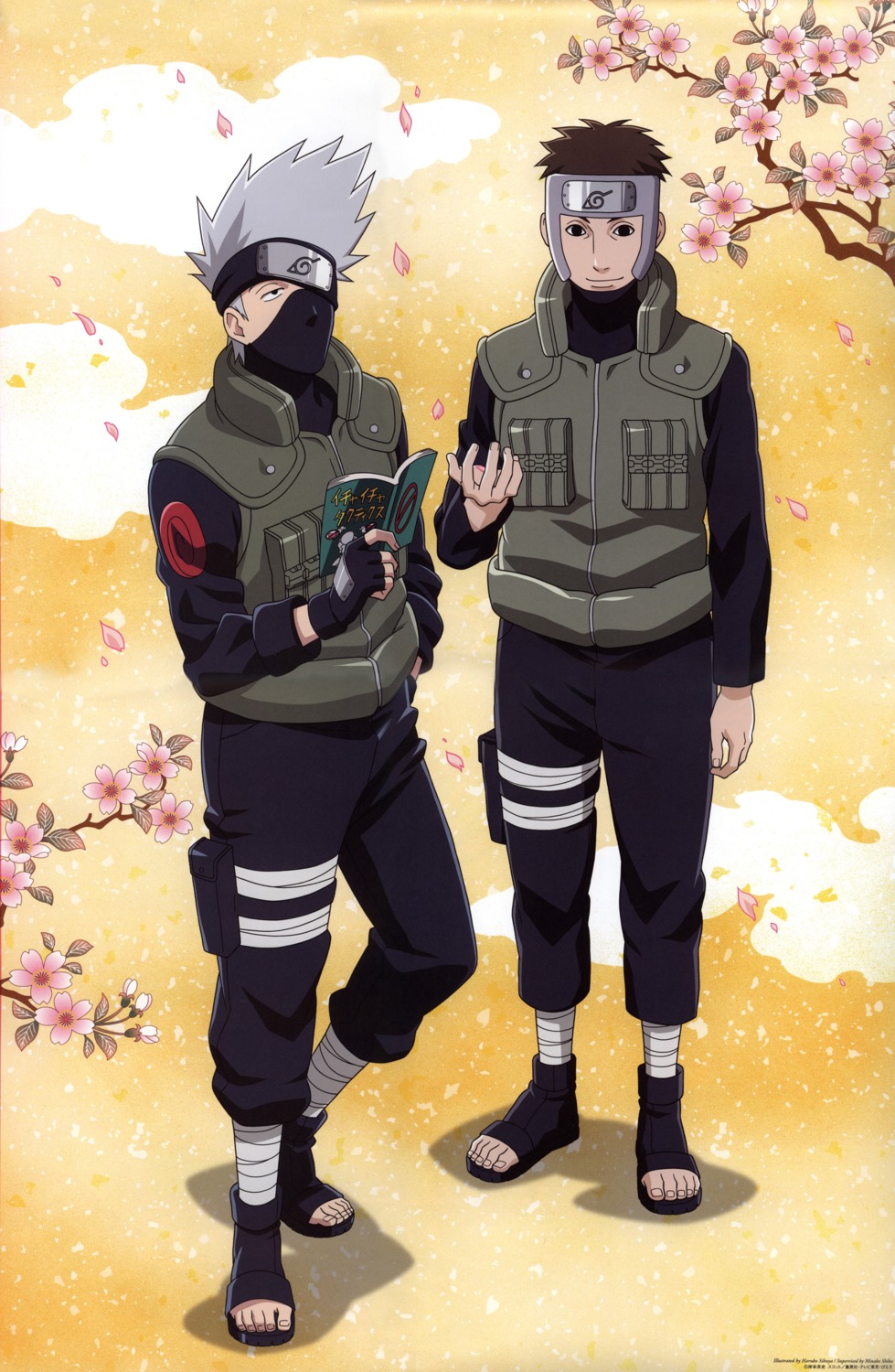 hatake_kakashi, male, naruto, naruto_shippuden, yamato_(naruto)