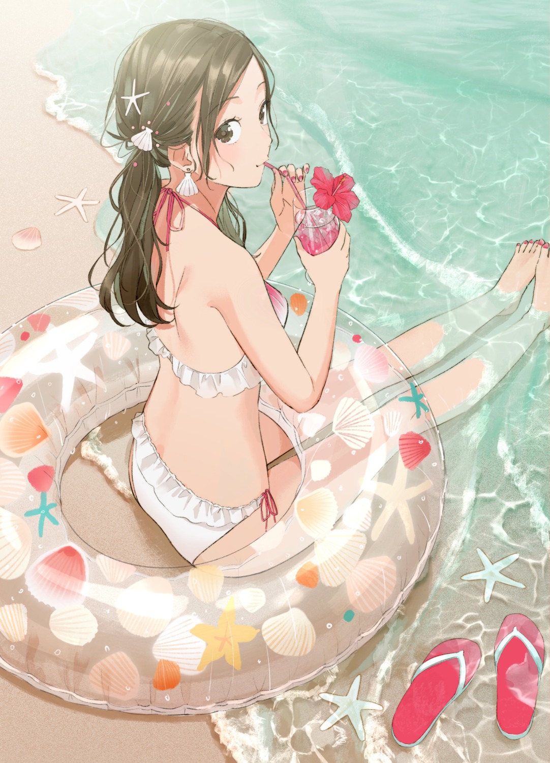 bikini, sako_(35s_00), swimsuits, wet