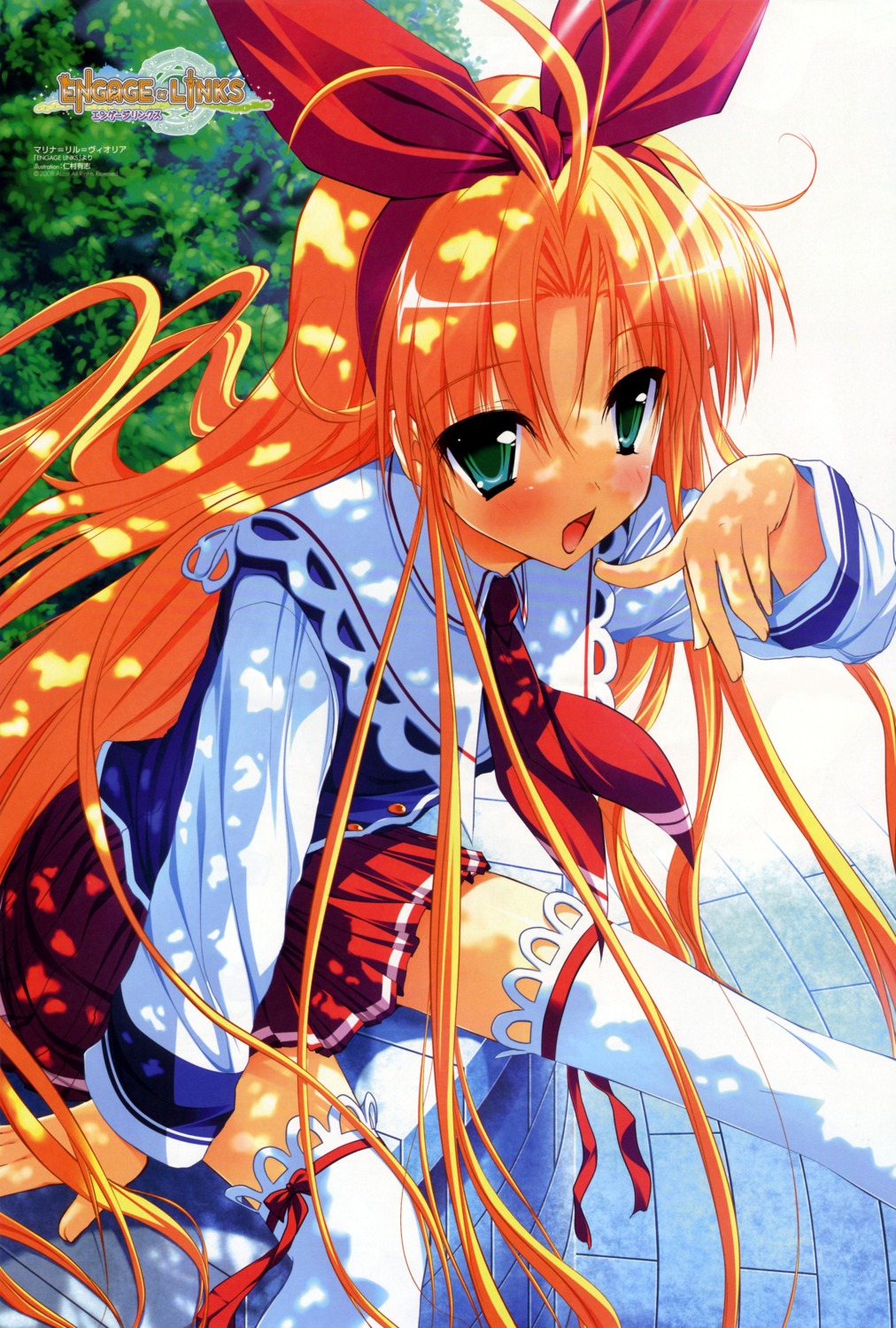 alcot, engage_links, fixed, marina_lir_violia, nimura_yuuji, seifuku, thighhighs